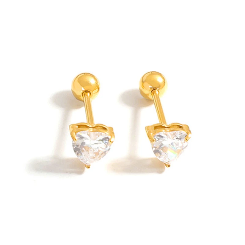 Gold Birthstone Twist On Studs