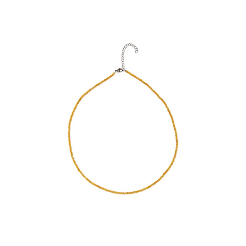 Natural Crystal Necklace (Neutral Tones)