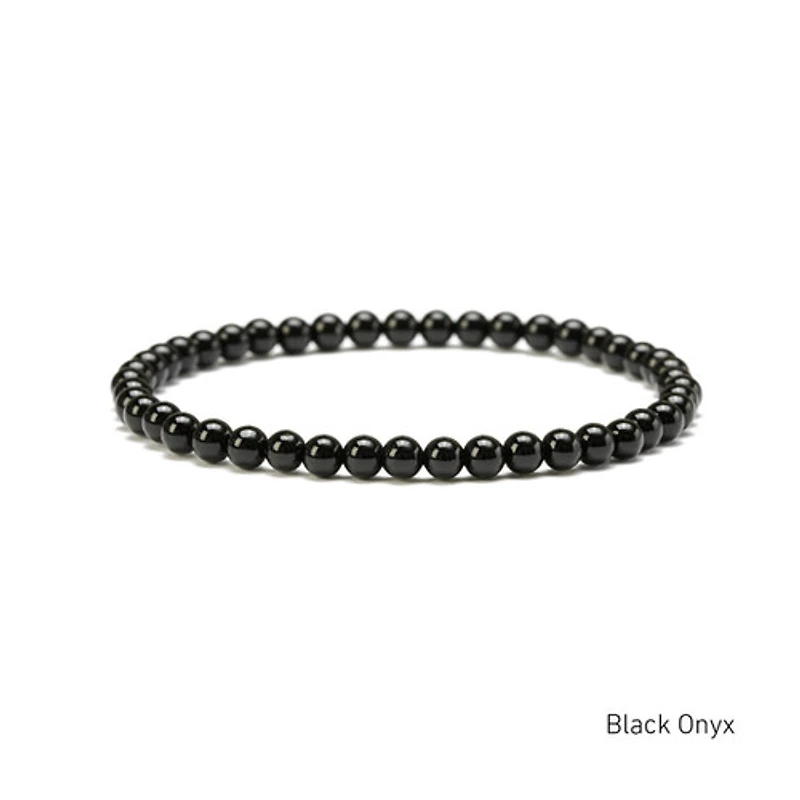 Elastic Natural Crystal Bracelet (Neutral Tones)