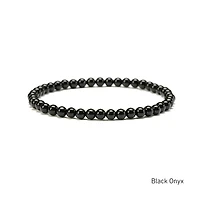 Elastic Natural Crystal Bracelet (Neutral Tones)