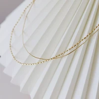 Delicate Dual Layer Beaded Necklace