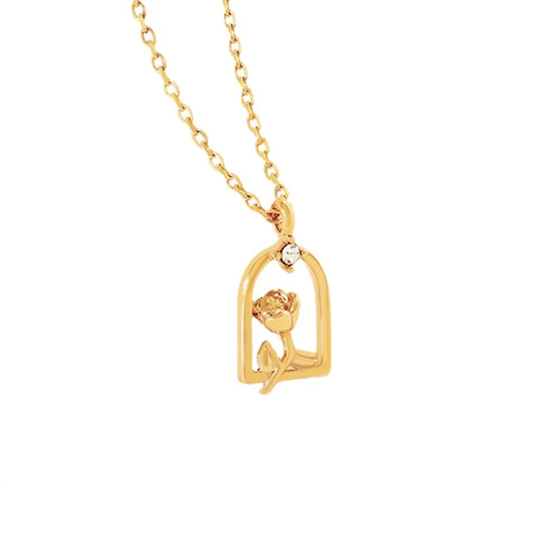 Rose Framed Necklace