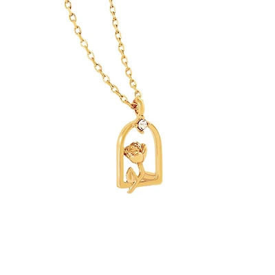 Rose Framed Necklace