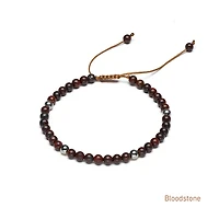 Braided Natural Crystal Bracelet (Autumn Hues)