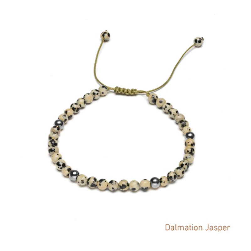 Braided Natural Crystal Bracelet (Basic Neutrals)