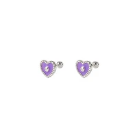 Color Heart Studs