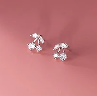 Crystal Cherry Studs