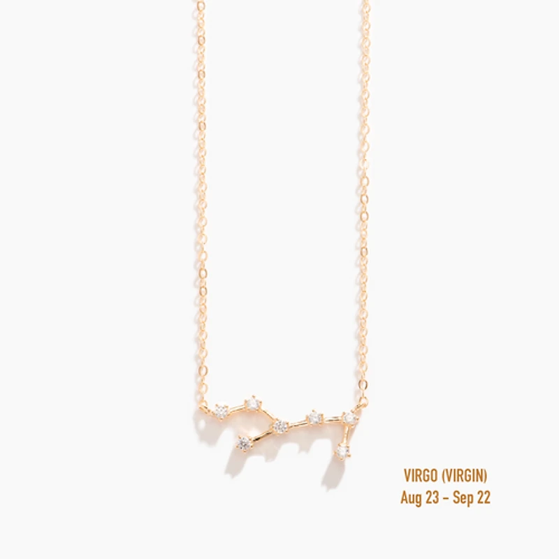 Champagne Gold Zodiac Necklace