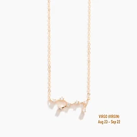 Champagne Gold Zodiac Necklace
