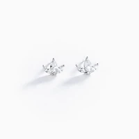 Gold Studded Trinity Earrings