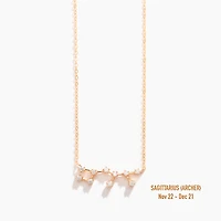 Champagne Gold Zodiac Necklace