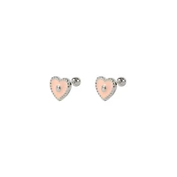 Color Heart Studs
