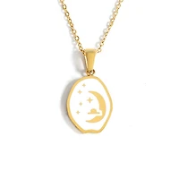 Starry Night Coin Necklace