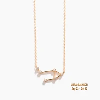 Champagne Gold Zodiac Necklace