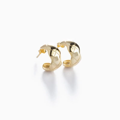 Puffed Dome Earrings
