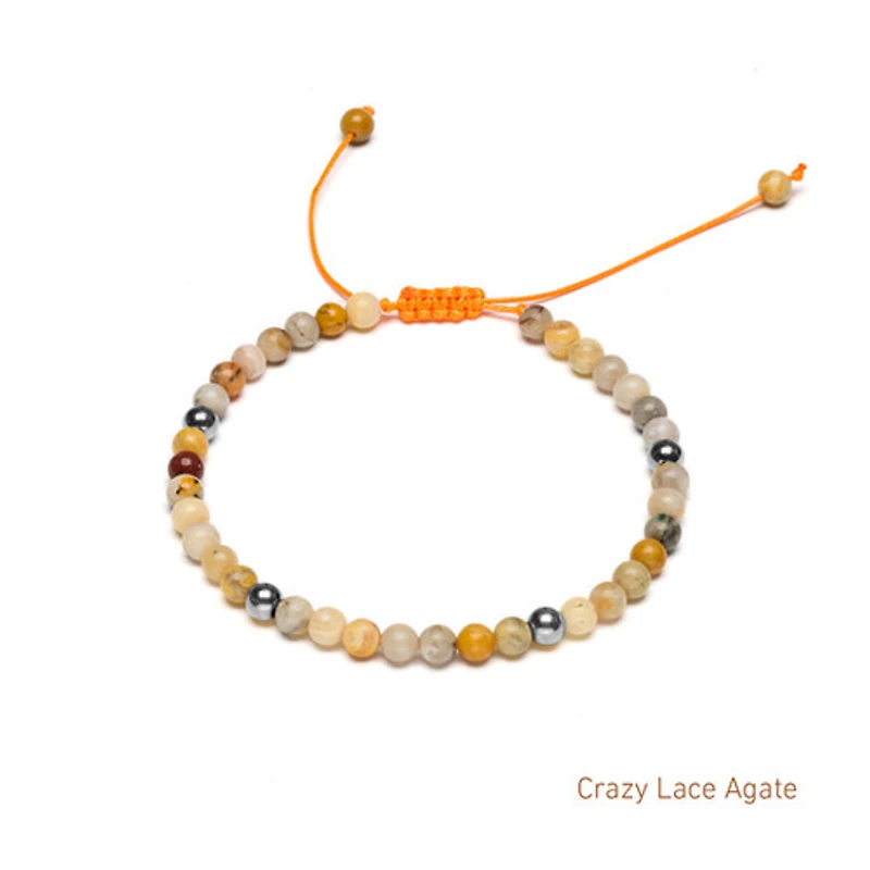 Braided Natural Crystal Bracelet (Basic Neutrals)