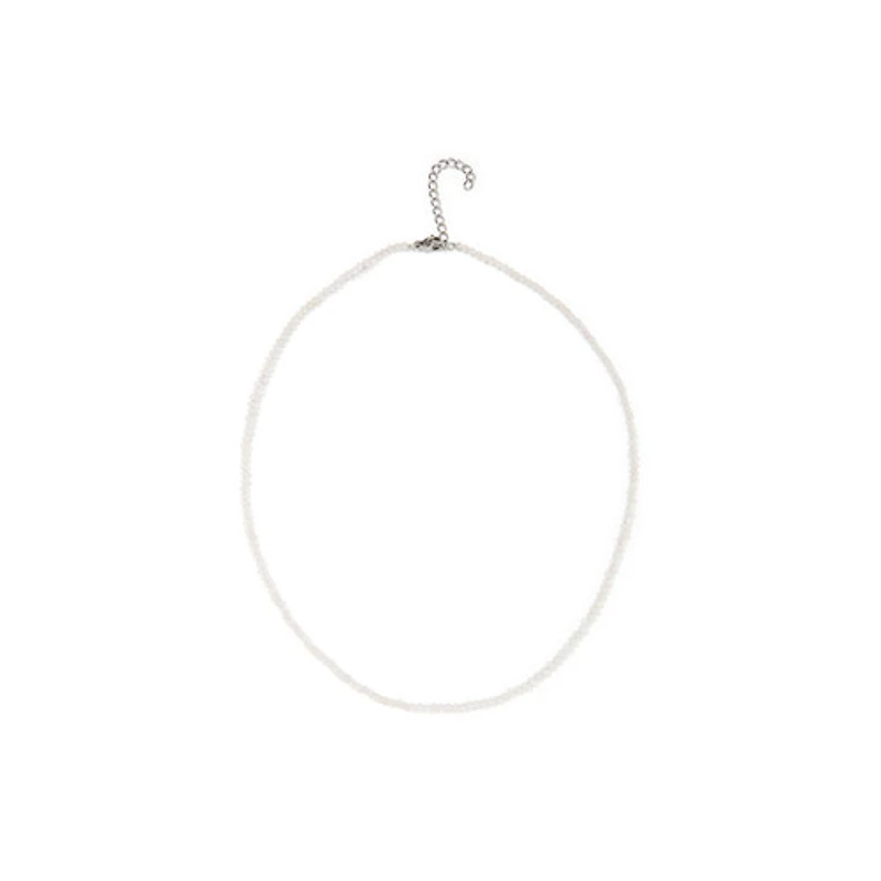 Natural Crystal Necklace (Neutral Tones)