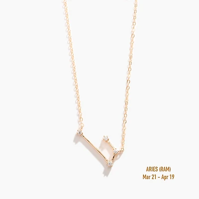Champagne Gold Zodiac Necklace