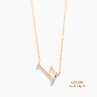 Champagne Gold Zodiac Necklace