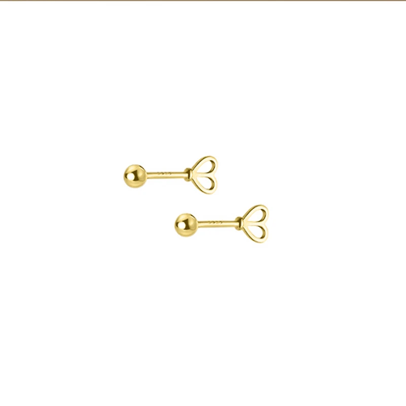 Standing Heart Studs