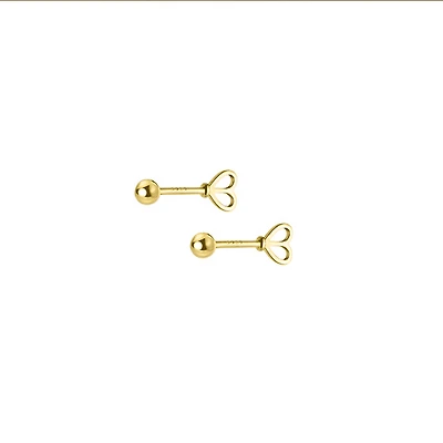 Standing Heart Studs