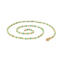 Color Beaded Chain Necklace