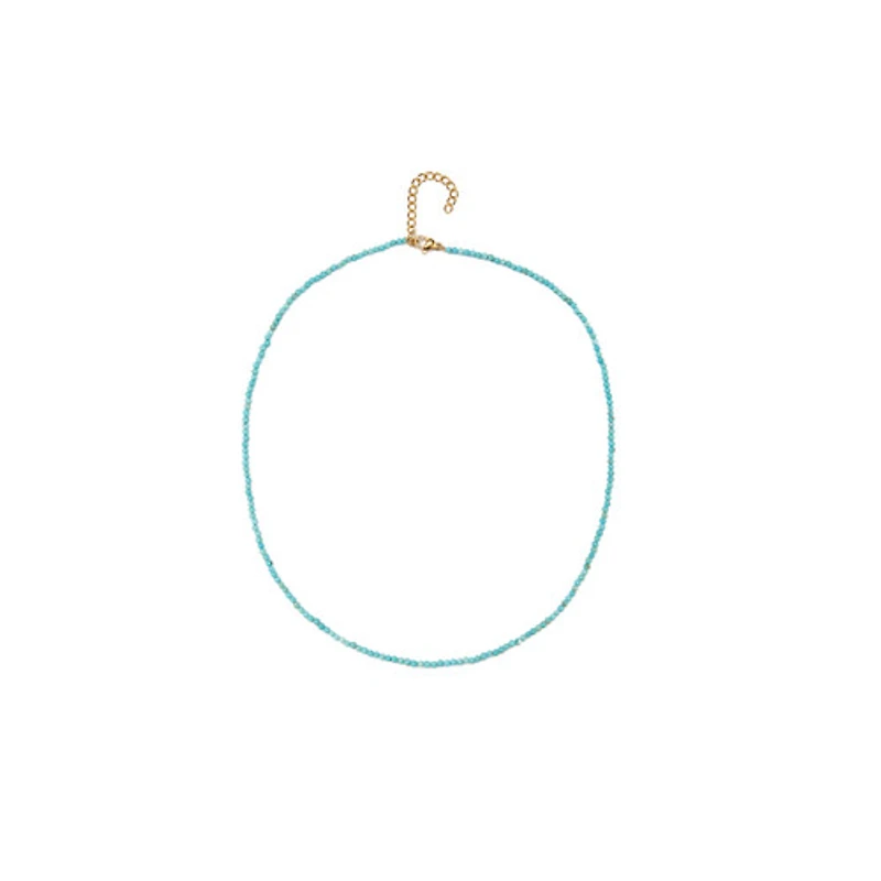 Natural Crystal Necklace (Blue Tones)