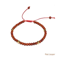 Braided Natural Crystal Bracelet (Autumn Hues)