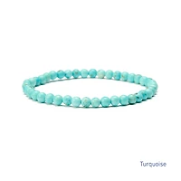 Elastic Natural Crystal Bracelet (Green & Blue Tones)