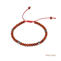 Braided Natural Crystal Bracelet (Autumn Hues)