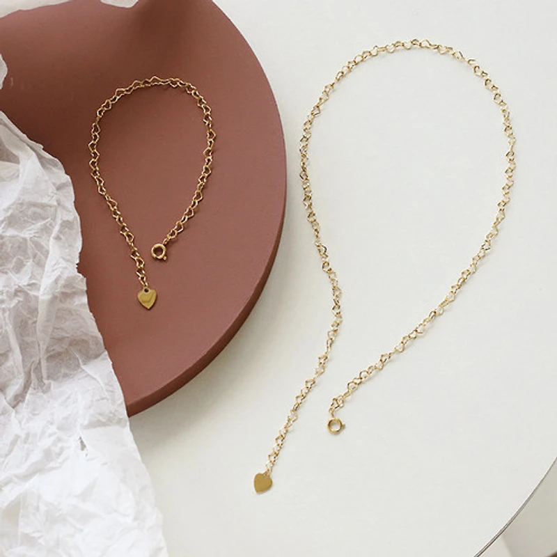 Heart Chain Bracelet