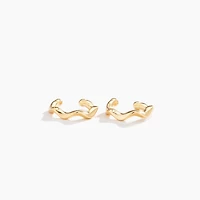 Gold Mini Wavy Ear Cuffs