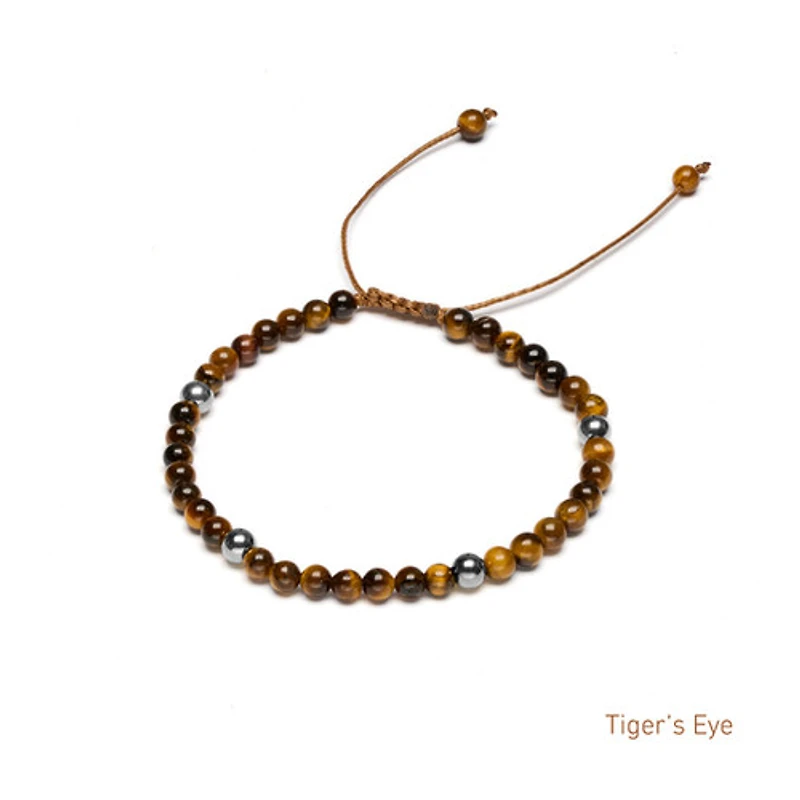 Braided Natural Crystal Bracelet (Basic Neutrals)