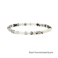 Elastic Natural Crystal Bracelet (Neutral Tones)