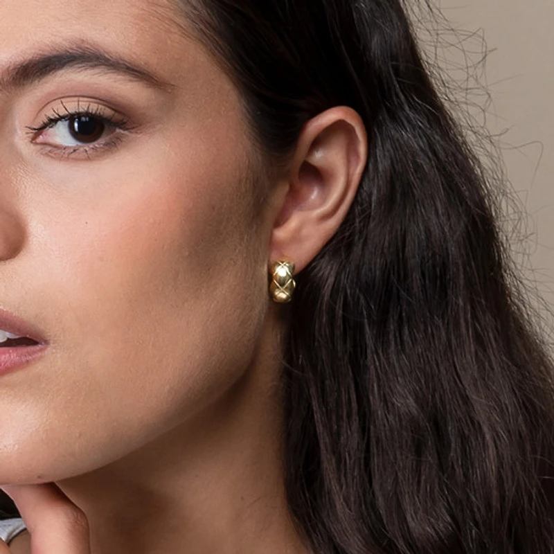 Puffed Dome Earrings