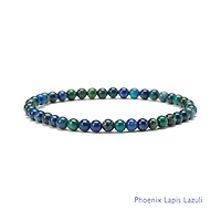 Elastic Natural Crystal Bracelet (Green & Blue Tones)
