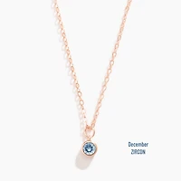 Vermeil Rose Gold Birthstone Necklace
