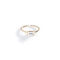 Emerald Cut Gold Ring