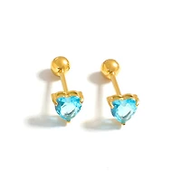 Gold Birthstone Twist On Studs