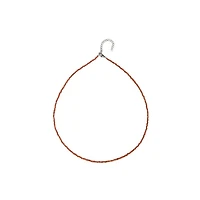 Natural Crystal Necklace (Orange & Pink Tones)