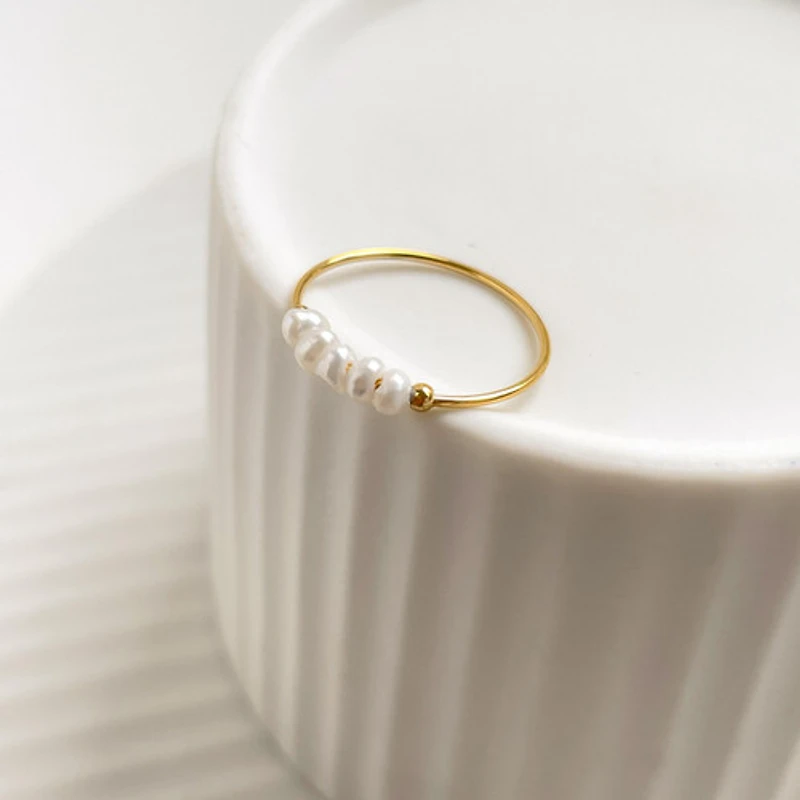 Mini Freshwater Pearls Ring