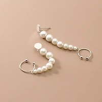 Pearl Connected Cuff Studs
