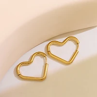 Round Heart Hoops