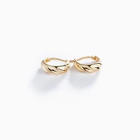Twisted Latch Mini Hoops