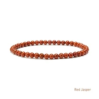 Elastic Natural Crystal Bracelet (Orange& Pink Tones)
