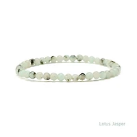 Elastic Natural Crystal Bracelet (Green & Blue Tones)