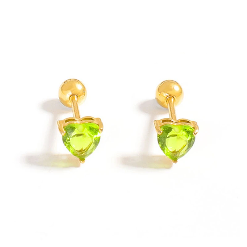 Gold Birthstone Twist On Studs