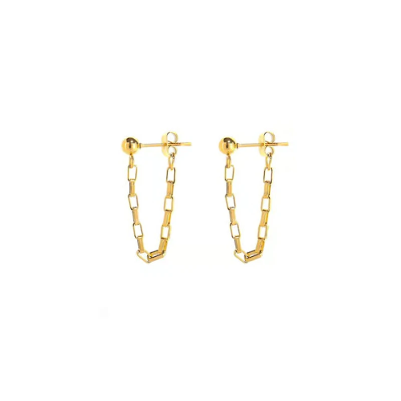 Dangle Chain Stud Earrings