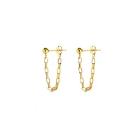 Dangle Chain Stud Earrings