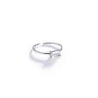 Emerald Cut White Gold Ring